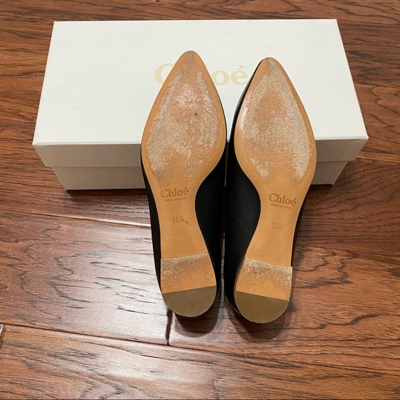 CHLOÉ Leather pointed flats - Picture 9 of 12